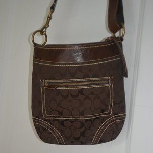 Vintage Coach Brown Initial bag